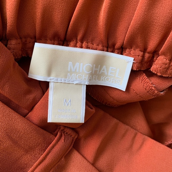 Michael Kors burnt umber belted pants size M. - Picture 12 of 13